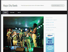 Tablet Screenshot of magiccitybands.com